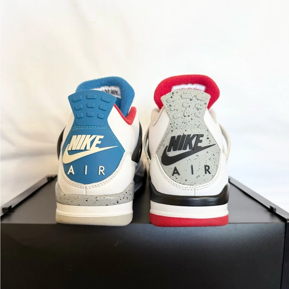 AUTHENTIC Jordan 4 Retro SE “What The” size 9 CI1184-146 2019 PRE-OWNED - Picture 5 of 9